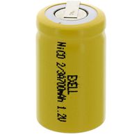 Exell 2/3A Size 1.2V 700mAh NiCD Rechargeable Battery with Tabs for meters, radios, hybrid automobiles, high power static applications (Telecoms, UPS and Smart grid), radio controlled devices