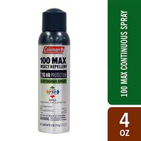 Coleman 100 Max 100% DEET Insect Repellent Spray - 4 oz Can