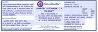 NATURALDOCTOR Super VITAMN D3 35,000, 156 Vegetarian Capsules