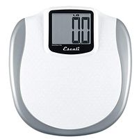 Escali XL200 Extra Large Bathroom Body Scale, Non-Slip Surface,  LCD Digital Display, 440lb Capacity, White/Grey