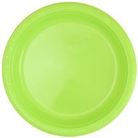 Hanna K. Signature Collection 50 Count Plastic Plate, 10-Inch, Lime Green
