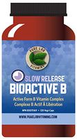 Pure Lab Vitamins Bioactive B Complex - Slow Release - 120 Vegi Caps, Balanced B Vitamin Formula, All in bioactive Form. Slow Release to Extend bioavailability.