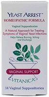 Vitanica - Yeast Arrest - Homeopathic Vaginal Suppositories - 14 Count