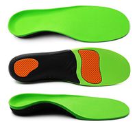 ERGOfoot Shoes Insoles for Men and Women- High Arch Support Orthotic Shoe Inserts Best Shock Absorption & Cushioning Insoles for Plantar Fasciitis, Flat Feet, Heel Spurs & Foot Pain [L]