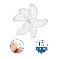 Shayin Glasses Nose Pads Stick on Anti Slip Soft Silicone Adhesive Nosepads for Eyeglass Glasses Sunglasses(13 Pcs)