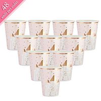 Fairytale Party Cups, Kate Aspen 48 Pcs Disposable Paper Cups Drinkware Party Favor, Perfect for Parties, Birthdays, Weddings, Bridal Showers, Baby Showers, Anniversaries