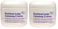 Restless Legs Calming Creme to Help Combat Fatigue, Irritability, Itching, Crawling, Shaking. (Two - 4oz)