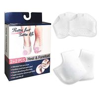Metatarsal Pads Ball of Foot Cushions, Metatarsal Cushion Mortons Neuroma, Toe Separators Foot Pad, Breathable Silicone Heel Cushion & Cups, Silicone Heel Protectors