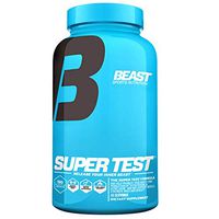 Beast Sports Nutrition Super Test - Natural Testosterone Booster - Nitric Oxide Booster - Muscle Building Supplement - Increase Energy - Build Strength - Male Performance - 180 Capsules