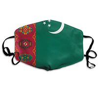 HFX Flag of Turkmenistan Anti Dust Face Mouth Mask Adjustable Earloop Reusable Solid Indoor Outdoor for Men and Women, Boys and Girls