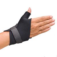 North Coast Medical Comfortprene Short Thumb/Wrist Wrap, Color: Black, Size: Med