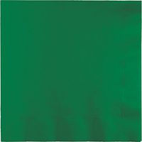 Creative Converting Paper Napkins, 3-Ply Luncheon Size, Emerald Green Color, 50-Count Packages (Pack of 5)