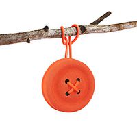 e-Button Mini Portable Bluetooth Speaker,IPX4 Waterproof & 10H Playtime (Citrus)