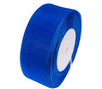 ATRibbons 50 Yards 1-1/2 Inches Shimmer Sheer Organza Ribbons for Hair Bows DIY Crafts and Gift Wrapping (Royal Blue)