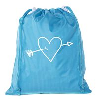 Valentine's Day Bags, Mini Drawstring Cinch Backpacks, Valentines Day Gift Bags - 3PK Baby Blue CA2655VAL S2