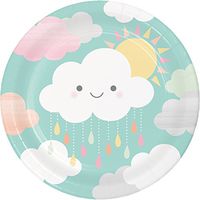 Clouds Baby Shower Paper Plates, 24 ct