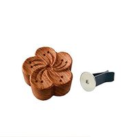 Yeejok Essential Oils Diffuser, Aromatherapy Flower Shape Natural Wooden Air Freshener with Stainless Steel Locket and Vent Clip, for Car/Bedroom/Beauty Salon/Meditation - Rosewood