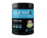 Elevate Nutrition Plant-Based Vegan BCAA Supplement for Muscle Building and Hydration- Energy Booster- All-Natural Food-Sourced BCAA 2:1:1 Ratio- Glutamine, B12, Non-GMO (Coconut Lime)