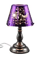 Electric Touch Fragrance Aromatherapy Lamp Oil Warmer Wax Melts Purple Celestial Moon Sun Stars