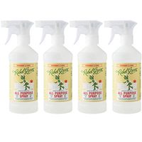 Rebel Green Natural All-Purpose Cleaner Spray - Kid Safe, Pet Safe, Non-Toxic Multi-Surface Cleaner - Peppermint & Lemon, 16 Ounce Bottle (Pack of 4)