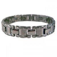 Magnetic Therapy Bracelet MT Laced Silver