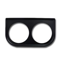 MOTOR METER RACING Universal 2" Dual Gauge Mounting Panel Black