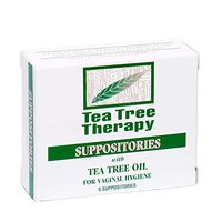 Tea Tree Therapy Vaginal Suppositories with Oil, 6 Count
