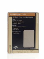 Medline MSC1523EPZ Optifoam Thin Adhesive Dressings, 2" x 3" (Pack of 10)
