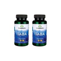 Swanson GABA 500 mg 100 Caps 2 Pack