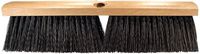 PFERD 89250 Maintenance Lacquered Hardwood Block Medium Floor Sweep Broom, Black Tampico Bristles, 18" Length, 3" Trim Length