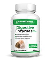 Ground-Based Nutrition Natural Digestive Enzymes with Probiotics – Stops Bloating & Gas – Digestion Support - Breaks Down Fat, Carbs & Protein - Enhances Nutrient Absorption 60 Capsules