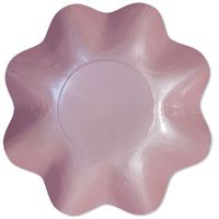 Ex.Tra. Disposable Scalloped Dinnerware Bowls, Assorted Colors and Sizes (Small, Pearl Pink)