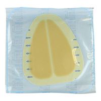 NU-DERM Sacral Hydrocolloid Wound Dressing, HCS100, 6"x7", Border, Single Pad