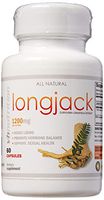 VH Nutrition | Longjack | 1200mg Tongkat Ali Supplement | 200:1 Eurycoma longifolia Extract | Natural Testosterone Booster for Men | 30 Day Supply