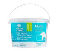 Nature Clean Automatic Dishwasher Pacs, 60 Count