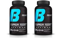 Beast Sports Super Test Maximum (2 Bottles) Ultra-Premium All-Inclusive Test Booster - Supports Your Natural Test Levels - Clinical Dosage w/KSM-66, Furostan, S7 & PrimaVie, 120 Capsules