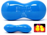 Blissful (Sky)(Single) Synergy Stone - Contoured Hot Stone Massage Tool - Relaxing and Therapeutic for Neck, Back, Legs, Feet - Ultra-Smooth for Massage on Skin with Oil or Over Clothes