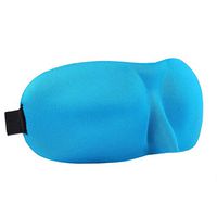 Jueven 3D Stereo Eye Mask Shading Sleep Mask, Comfortable Lightweight Sleeping Mask with Adjustable Strap, No Pressure on Eyes (Color : Blue)