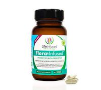 Life Infused® Flora Infused™ Probiotics with Prebiotics Supplement, Thirteen Essential Probiotic strains with a Proprietary Enzymes to Promote Digestive Health. Gluten Free. Vegan - 30 Servings