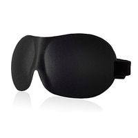 All Season Comfortable Breathable Sleeping Eye Mask/Eye Mask/Sleep Mask for Air Travel or Peaceful Night Rest (3D Eye and Nose Contoured) Black + Ear Plugs EM1