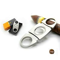 Slim Portable Stainless Steel Double Blade Cigar Cutters Cigar Gift Accessory