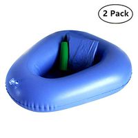 CARESHINE Bedpans Air Inflation Bed Pan Bedridden Inflatable Cushions Potty Washable Portable Elderly Bedridden Nursing Toilet Urinals for Men Women 2 PCS