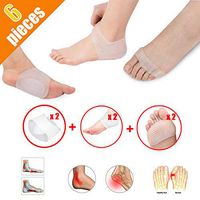 Arch Support Sleeve Set, Arch Support Sleeve Plantar Fasciitis Support, Man and Woman Foot Care Kit for Foot Pain Relief, 6Pieces