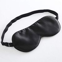 Tim&Tina 100% Silk Sleep Mask Comfortable,Super Soft Blindfold Eye mask Block Light for Sleeping,Shift Work,Naps with Carry Pouch Adjustable Strap (Black)