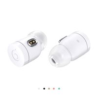 Crazybaby Nano 1S True Wireless Earbuds Bluetooth 5.0 Wireless Headphone 15H Play Time Stereo Sound Headset IPX4 SweatProof in-Ear Sports Earphones Built-in Microphone with Charging Capsule (White)