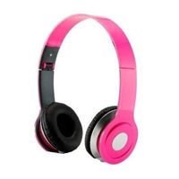 HeadGear 3.5mm Foldable Headphone Headset for Dj Headphone Mp3 M Pc Tablet Music Video and All Other Music Playersp (Pink)