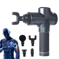 Massage Gun,3 Speed Muscle Massager Electric Deep Tissue Cordless Massage Gun Rechargeable Muscle Deep Relaxation Quiet 4 in 1 Muscle Massager Gun for Athlete