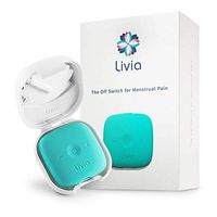 Livia FDA Cleared Period Cramps Relief Device - Drug-Free Solution for Menstrual Cycle Pain - Electric Abdominal Treatment - Get Rid of Menses Aches - Compact Ally for Menstruation Cramps - Green