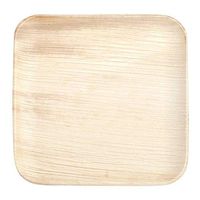 Eco-Gecko 8" SQUARE Palm Leaf plate / 100-ct case