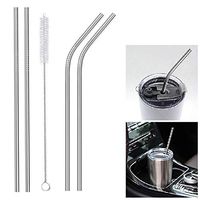 Kionme New Eco-friendly Stainless Steel Cocktail Drinks Birthday Party Drinking Straws Straws